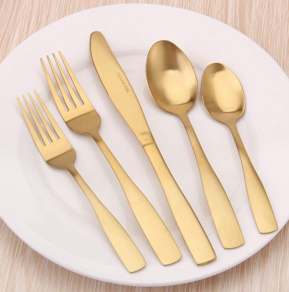 CUB-006 Cubierto Amsterdam, dorado